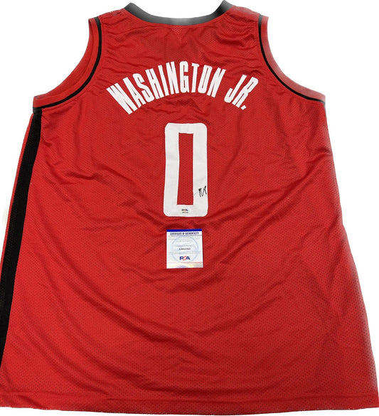 Tyty Washington Jr signed jersey PSA/DNA Houston Rockets Autographed