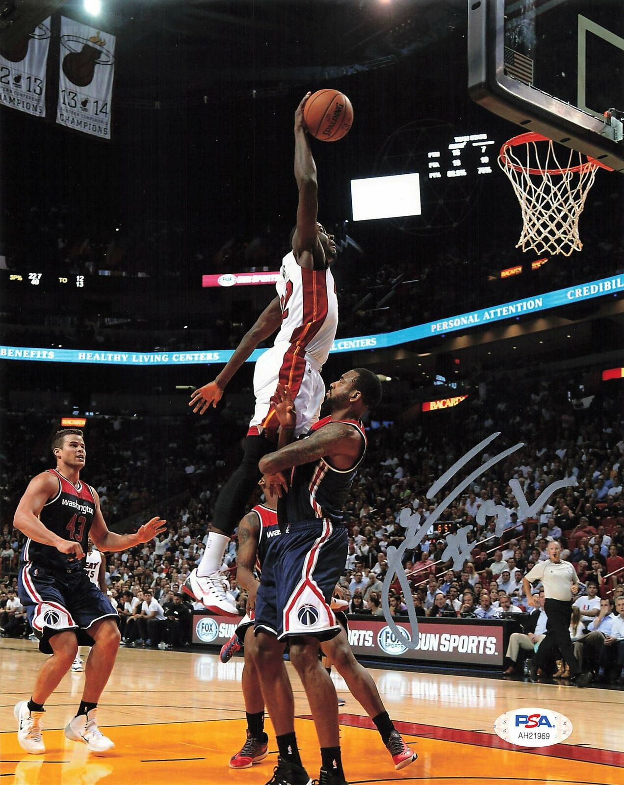 James Ennis signed 8x10 photo PSA/DNA Miami Heat Autographed