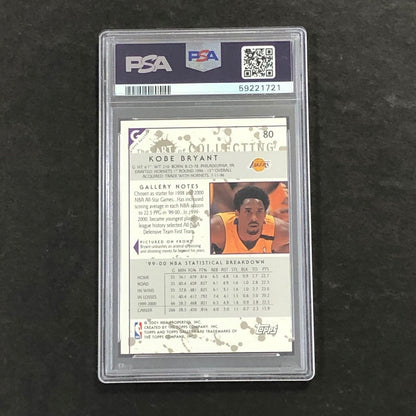 2000 Topps Gallery #80 Kobe Bryant PSA 7 NM Lakers