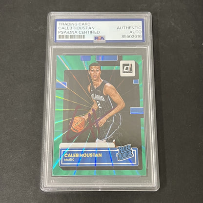 2014 Panini Donruss Green Pulsar #232 Caleb Houstan signed card PSA Magic