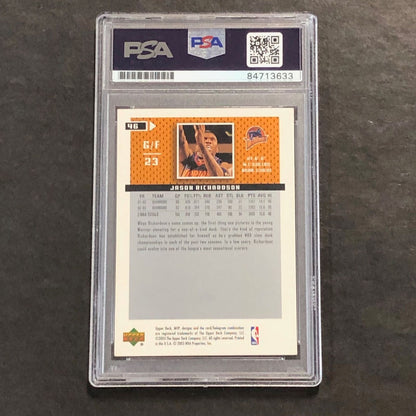2003-04 Upper Deck MVP #46 Jason Richardson Signed Card AUTO PSA Slabbed Warrior