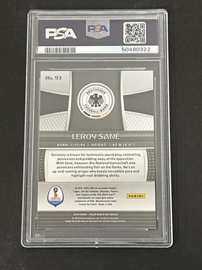 2018 Panini Prizm World Cup #93 Leroy Sane PSA 9