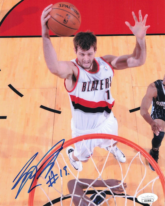 Joel Freeland signed 8x10 photo JSA Portland Trailblazers Autographed