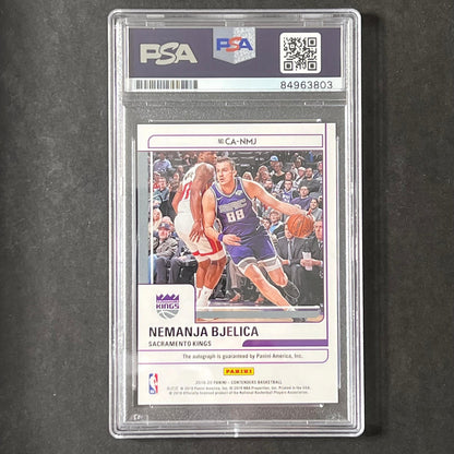 2019-2020 Panini Contenders #CA-NMJ Nemanja Bjelica Signed Card AUTO PSA/DNA Sla
