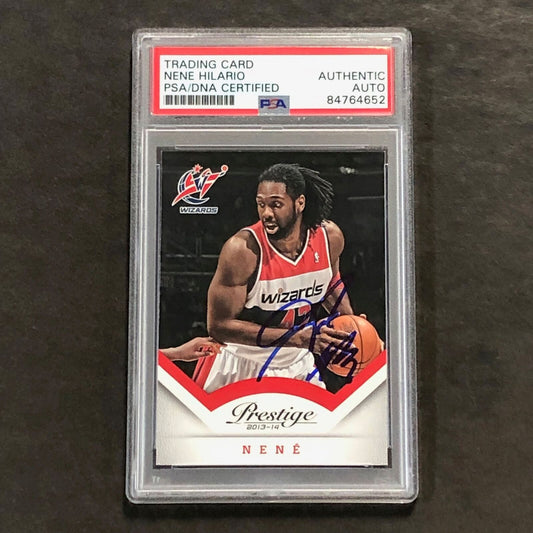 2013-14 Panini Prestige #10 Nene Signed AUTO PSA Slabbed Wizards