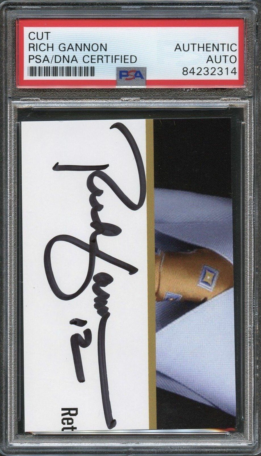 Rich Gannon Signed Cut PSA/DNA Slabbed Autographed Oakland Raiders