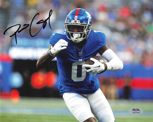 Parris Campbell Signed 8x10 Photo PSA New York Giants