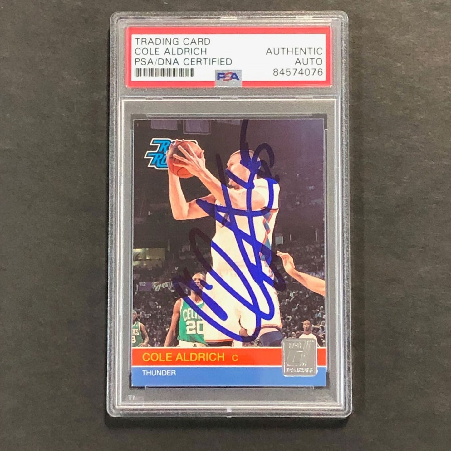 2010-11 Donruss Rated Rookie #238 Cole Aldrich Signed Card AUTO PSA Slabbed RC T