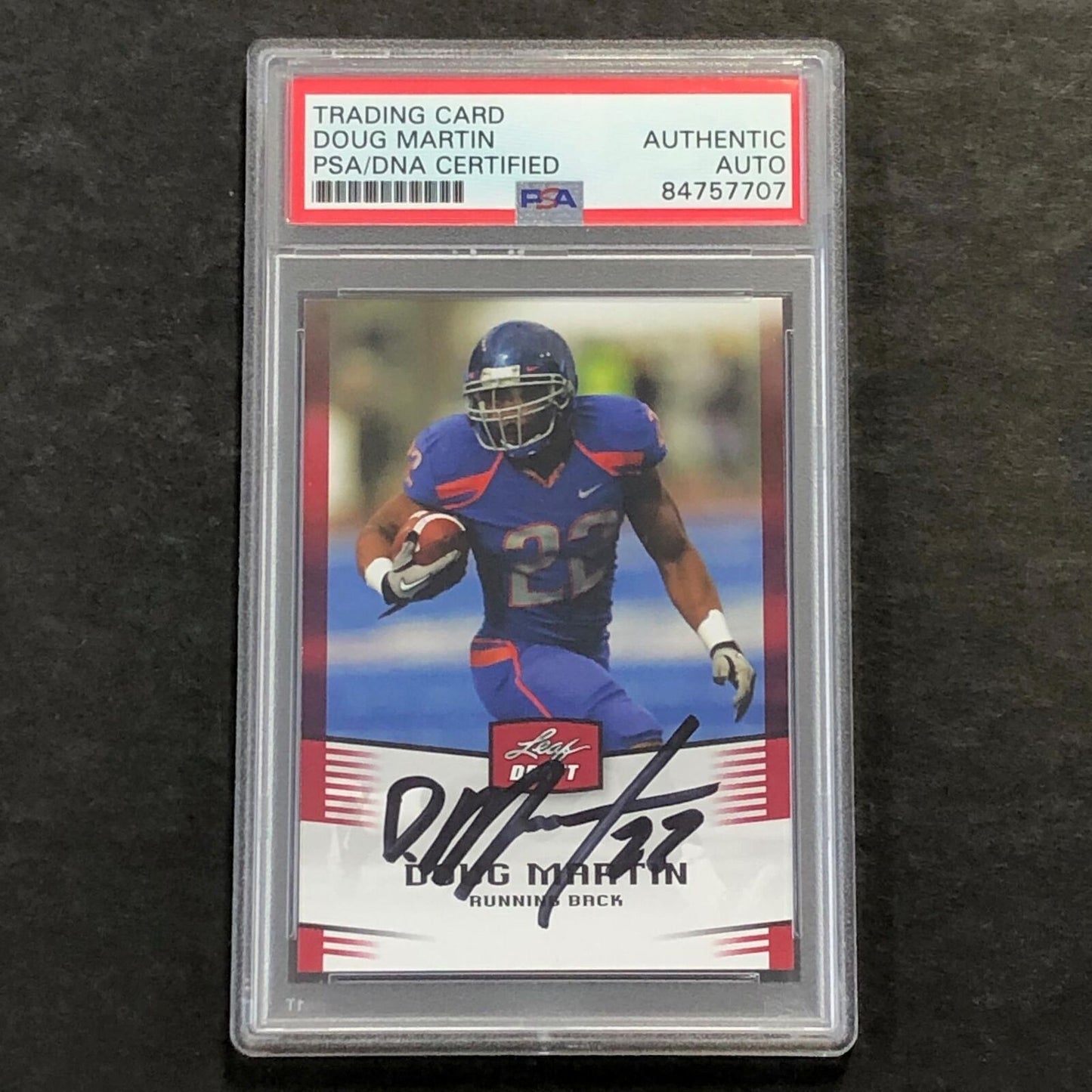 2012 Leaf Draft #16 Doug Martin Signed Card AUTO PSA Slabbed Bucs