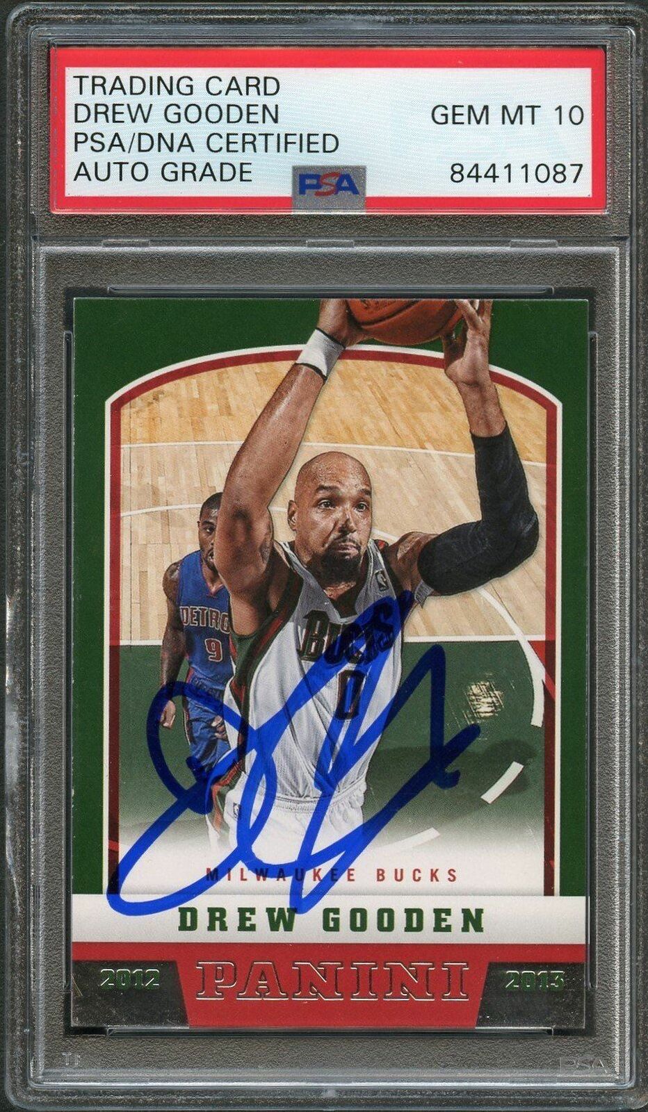 2012-13 Panini Basketball #53 Drew Gooden Signed Card AUTO 10 PSA/DNA Slabbed Bu