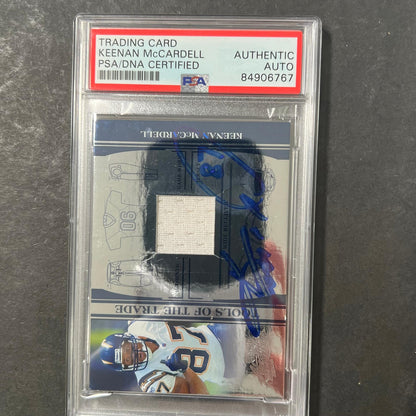 2006 Playoff Absolute Memorabilia #TOT-85 Keenan McCardell Signed Card PSA AUTO
