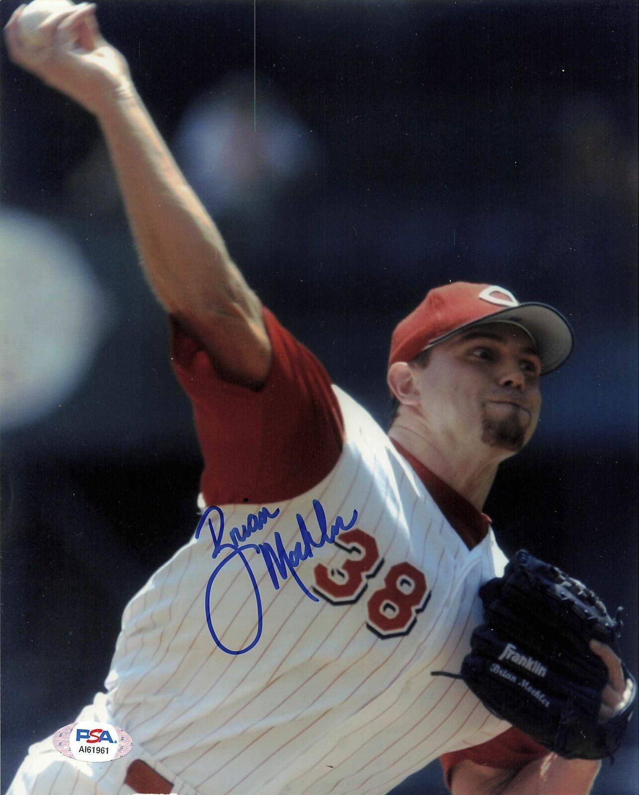 BRIAN MOEHLER signed 8x10 photo PSA/DNA Cincinnati Reds Autographed