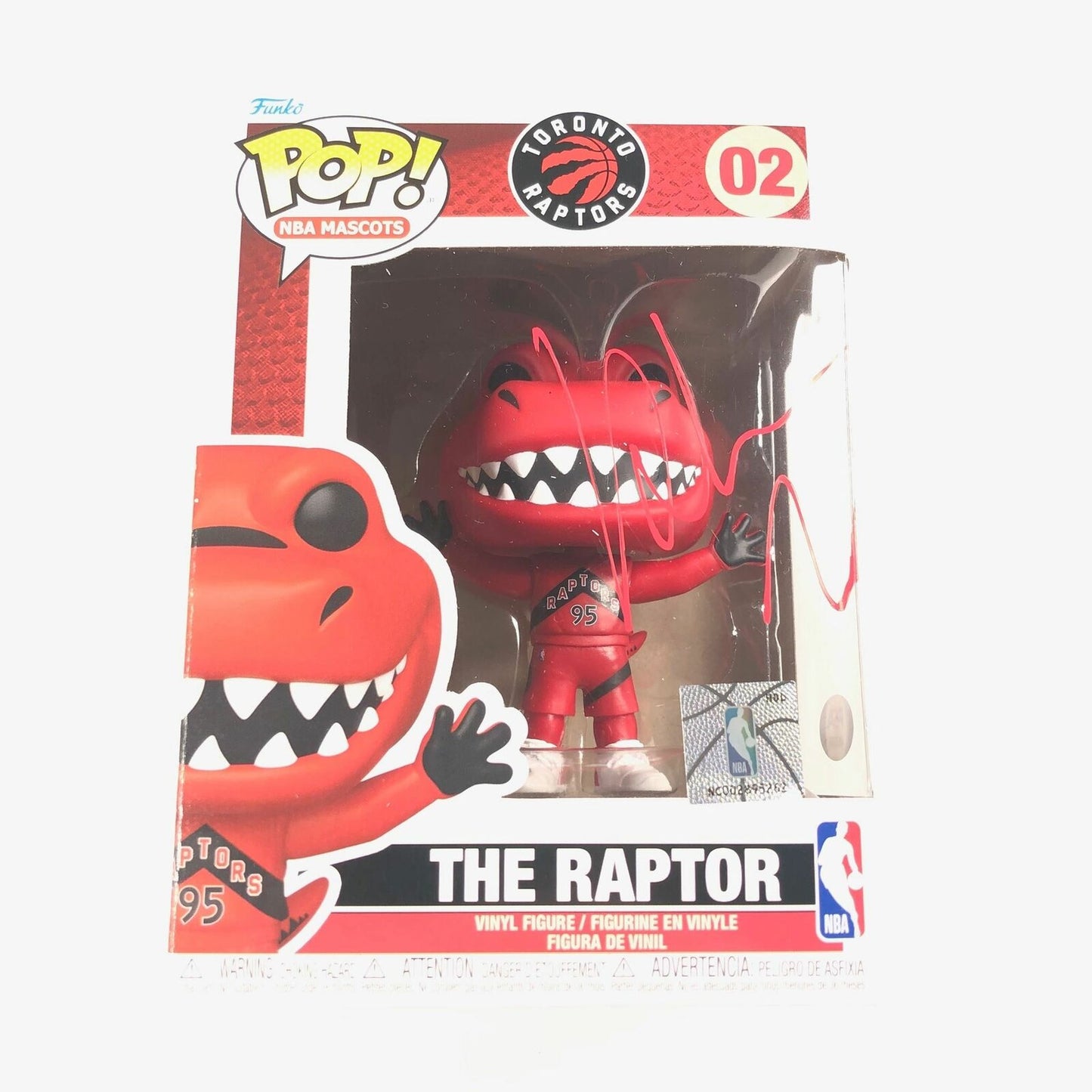 KHEM BIRCH Signed The Raptor Funko Pop PSA/DNA Toronto Raptors Autographed