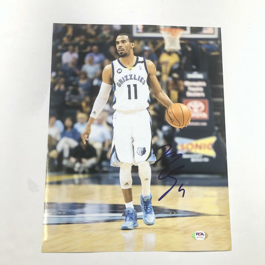 Mike Conley signed 11x14 photo PSA/DNA Memphis Grizzlies Jazz Autographed