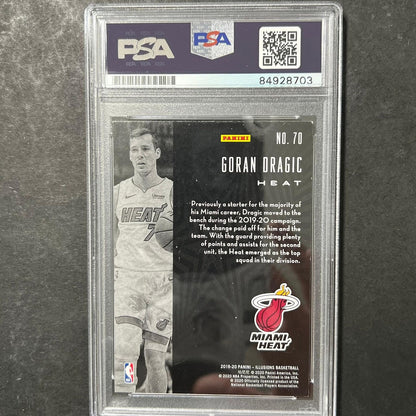 2019-20 Panini Illusions #70 Goran Dragic Signed Card AUTO PSA/DNA Slabbed Heat