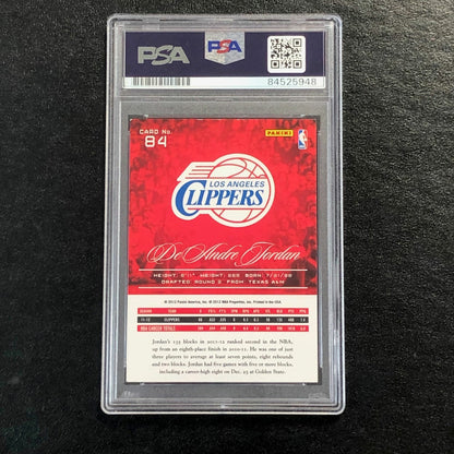 2012-13 Panini Prestige #84 DeAndre Jordan Signed Card AUTO PSA Slabbed Clippers