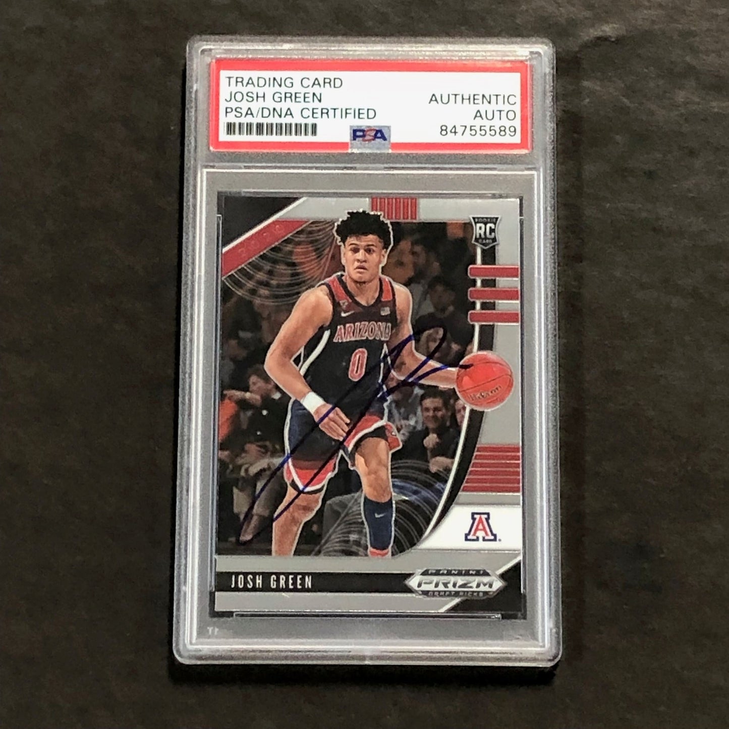 2020-21 Panini Prizm Draft Picks #61 Josh Green Signed Card AUTO PSA Slabbed RC