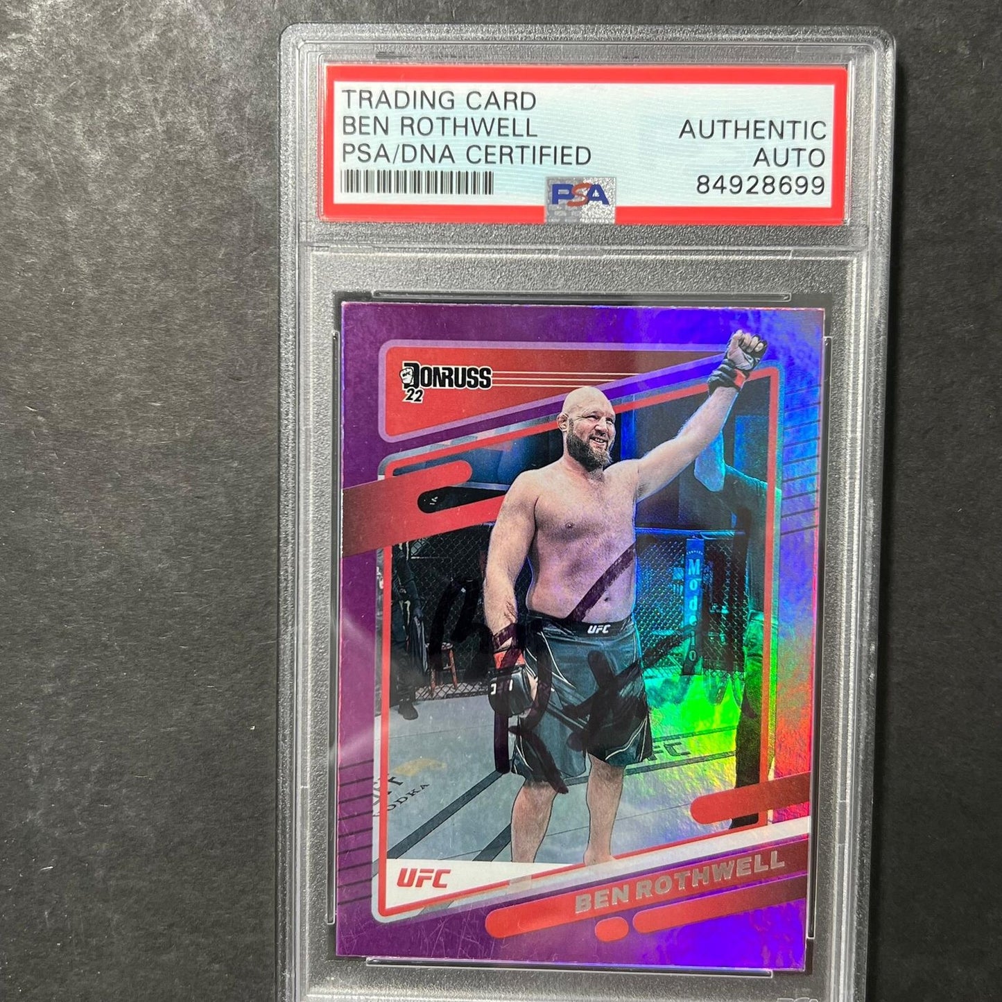 2022 Panini Donruss #164 Ben Rothwell Signed Card AUTO PSA Slabbed UFC