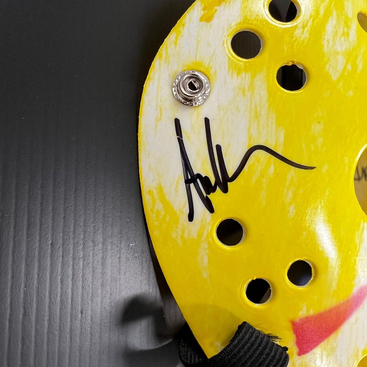 Ari Lehman Signed Mask "Freddy Sucks" Tristar Friday the 13th Autographed Jason