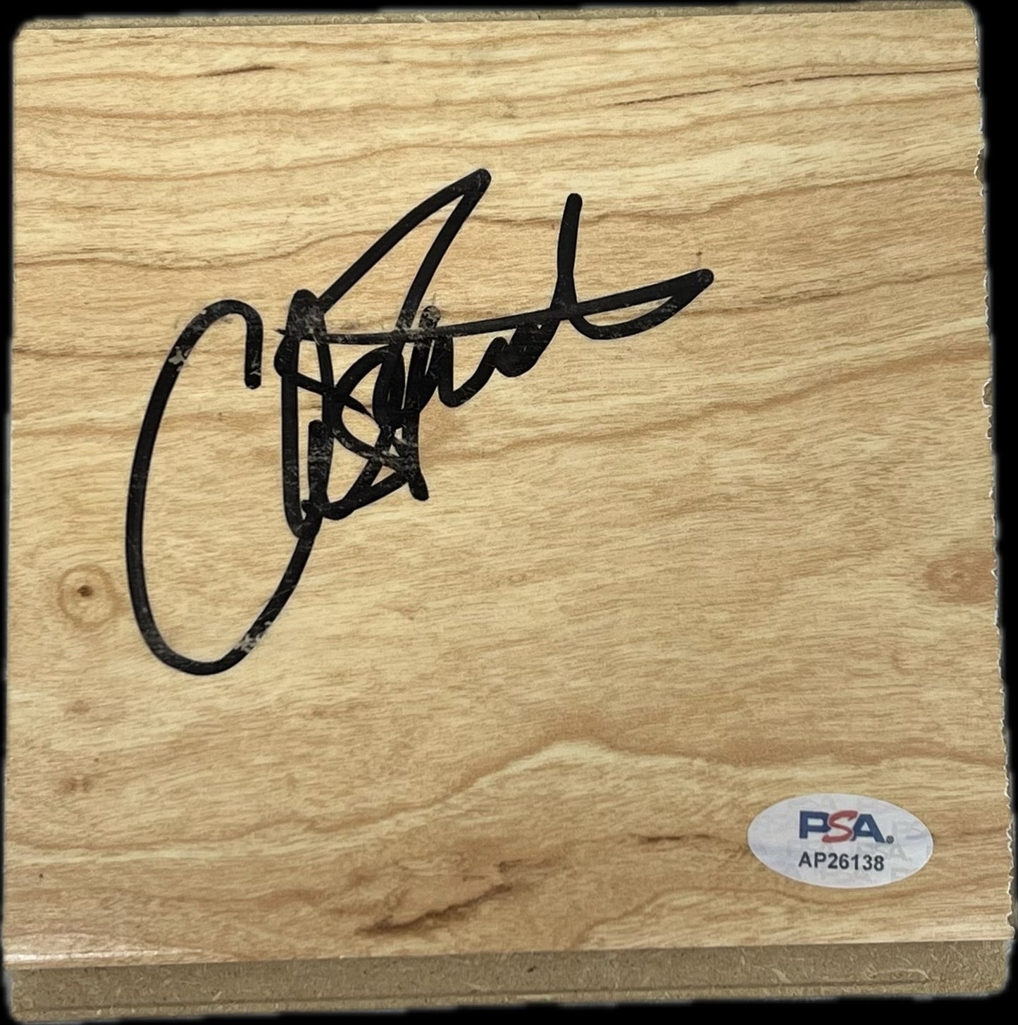 Chris Finch Signed Floorboard PSA Minnesota Timberwolves