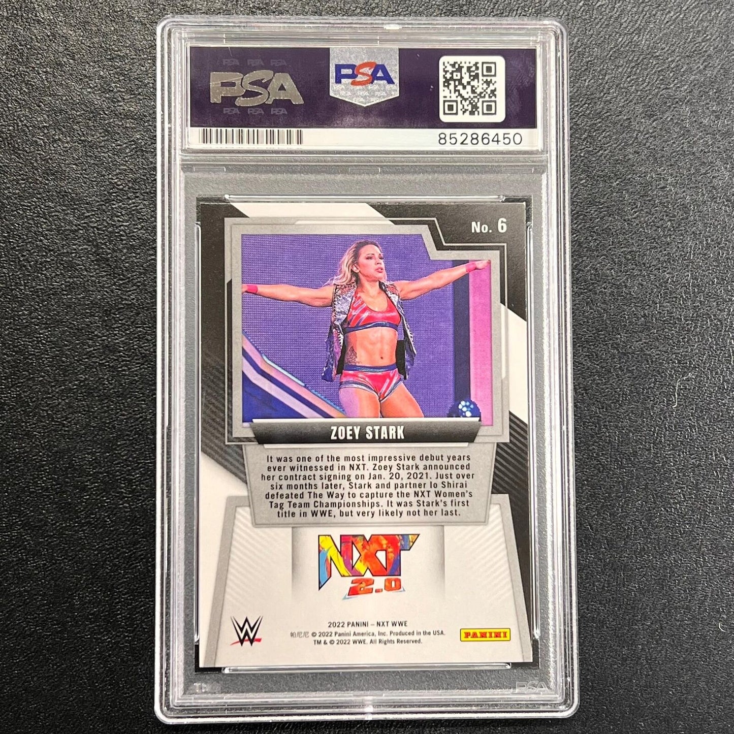 2022 Panini NXT 2.0 #6 Zoey Stark Signed Card AUTO 10 PSA Slabbed WWE