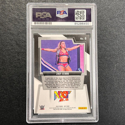 2022 Panini NXT 2.0 #6 Zoey Stark Signed Card AUTO 10 PSA Slabbed WWE