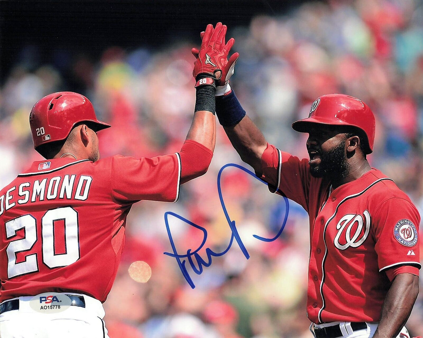 Ian Desmond signed 8x10 photo PSA/DNA Washington Nationals autographed