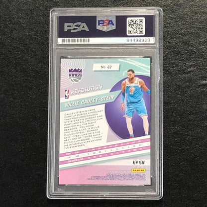2018-19 Panini Revolution Galactic #47 Willie Cauley-Stein Signed Card AUTO PSA
