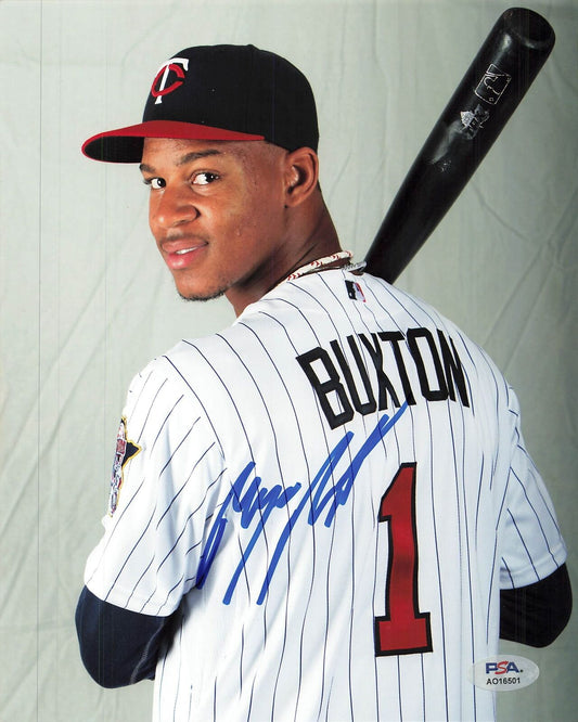 Byron Buxton signed 8x10 photo PSA/DNA Minnesota Twins Autographed