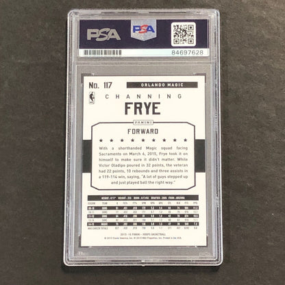 2015-16 NBA Hoops #117 Channing Frye Signed Card AUTO PSA Slabbed Magic