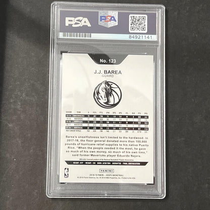2018-19 Panini Hoops #123 J.J Barea Signed Card AUTO PSA/DNA Slabbed