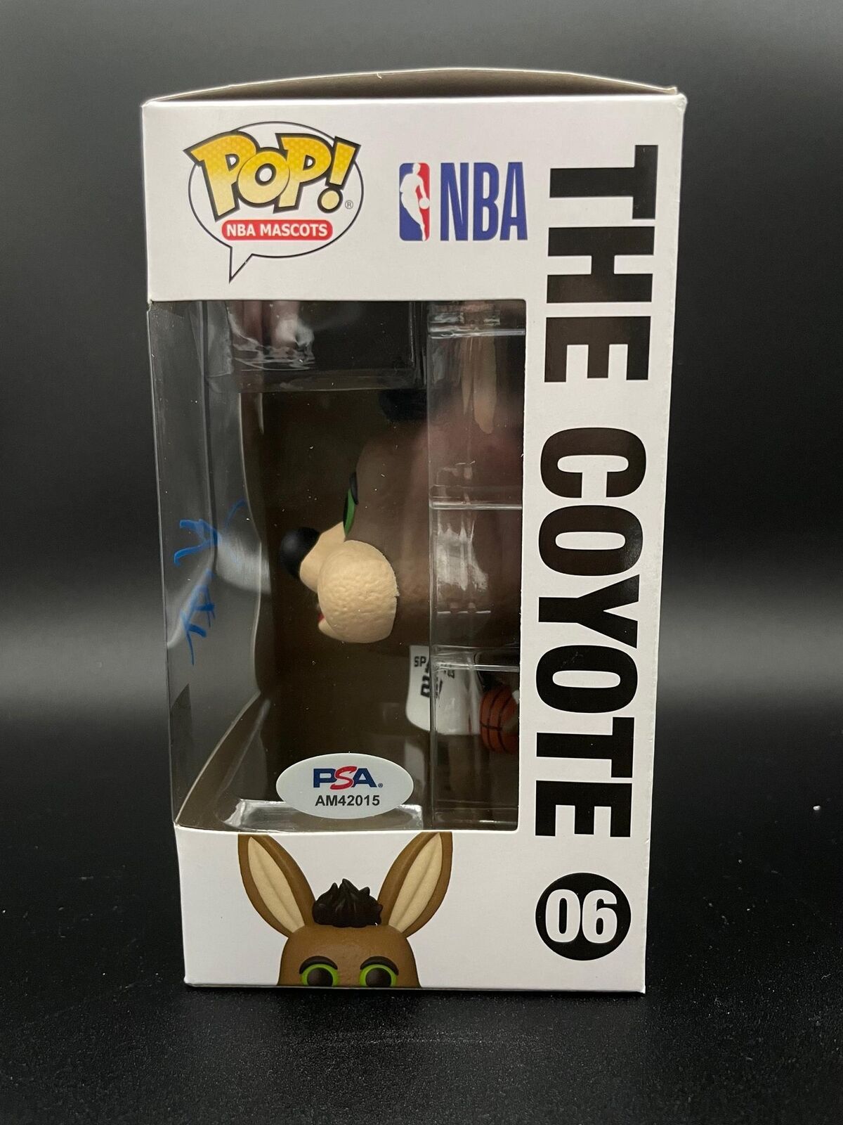 Keita Bates-diop Signed The Coyote Funko Pop PSA/DNA Encapsulated San Antonio Sp