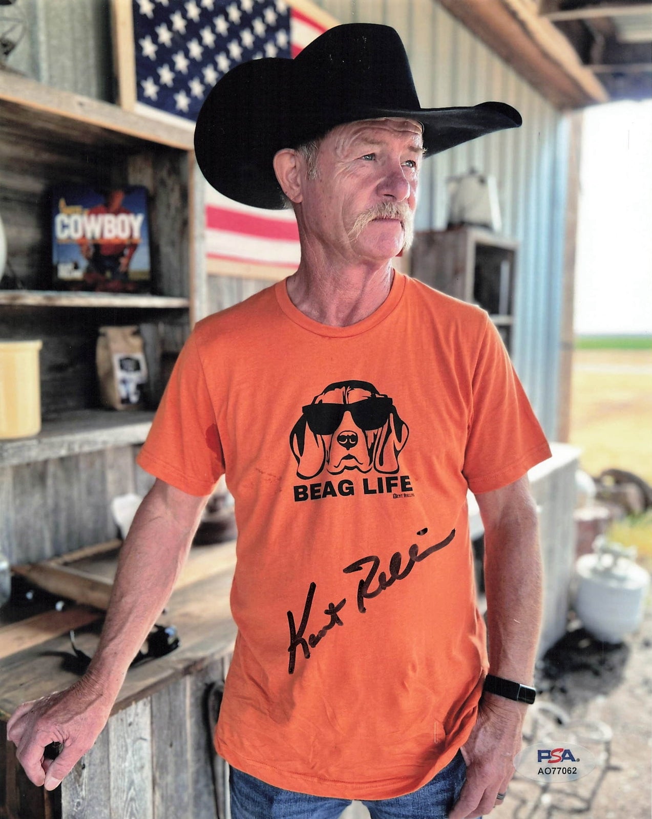 Kent Rollins signed 8x10 photo PSA/DNA Autographed Chef & Author