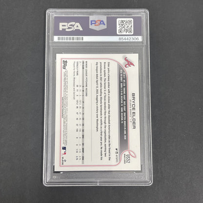 2022 Topps Update Series #US52 Bryce Elder RC signed card PSA Auto 10