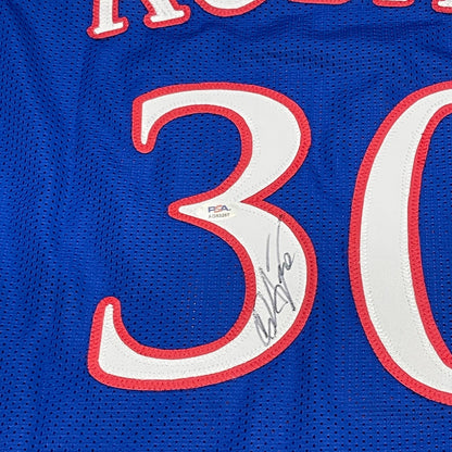 Ochai Agbaji signed jersey PSA/DNA Kansas University Autographed