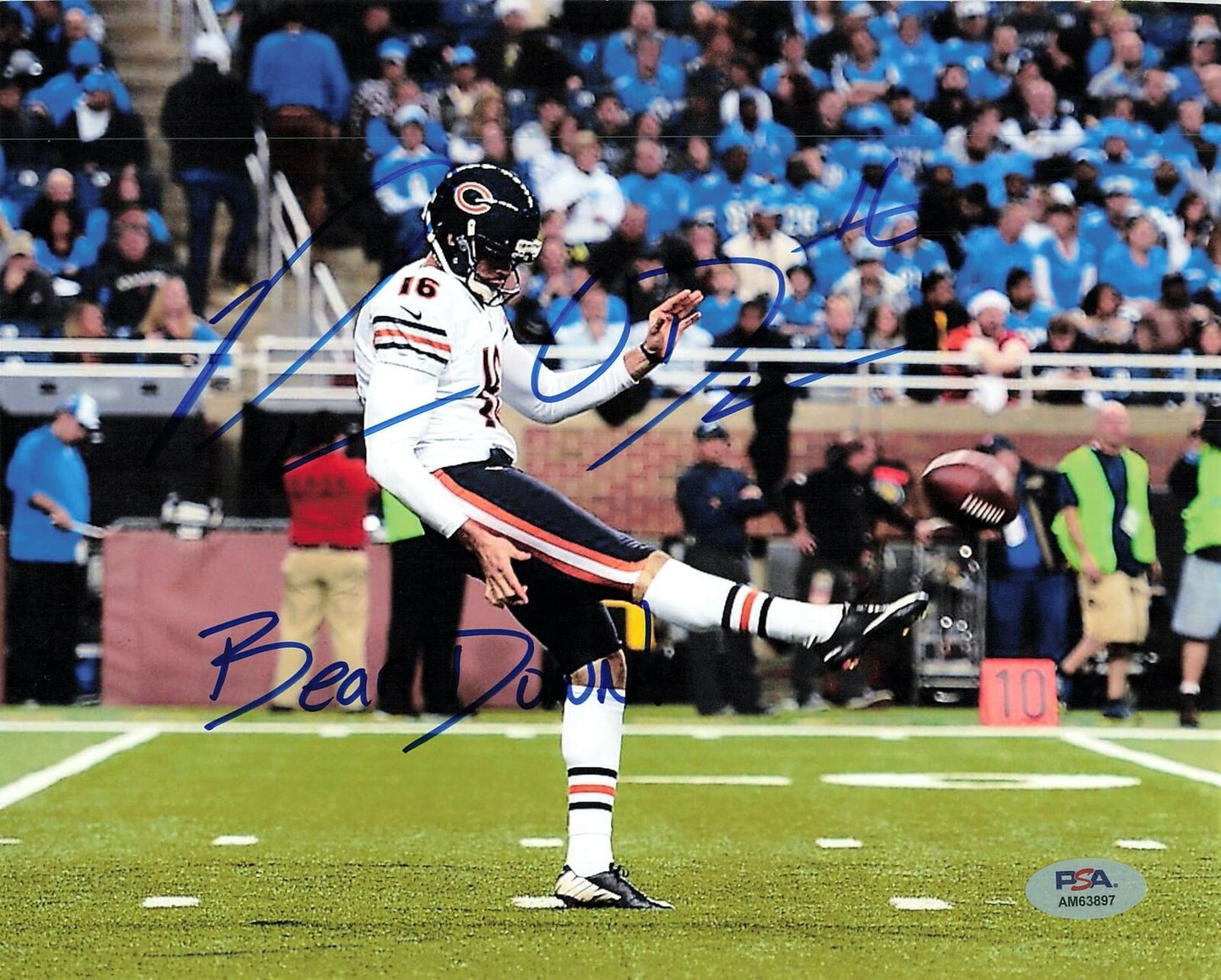 PATRICK O'DONNELL Signed 8x10 photo PSA/DNA Chicago Bears Autographed