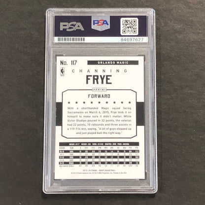 2015-16 NBA Hoops #117 Channing Frye Signed Card AUTO PSA Slabbed Magic