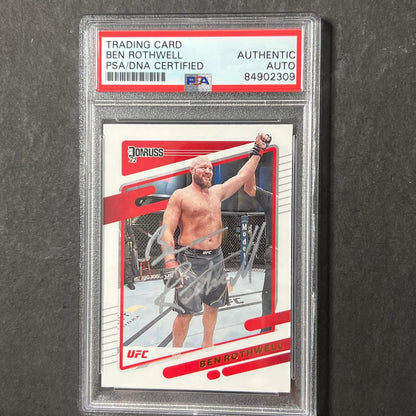 2022 Panini Donruss #164 Ben Rothwell Signed Card AUTO PSA Slabbed UFC