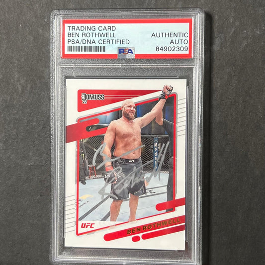 2022 Panini Donruss #164 Ben Rothwell Signed Card AUTO PSA Slabbed UFC