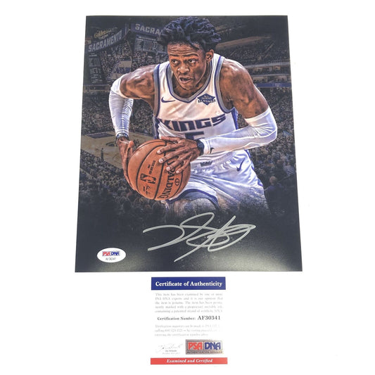 De'Aaron Fox Signed 8x10 photo PSA/DNA Sacramento Kings Autographed