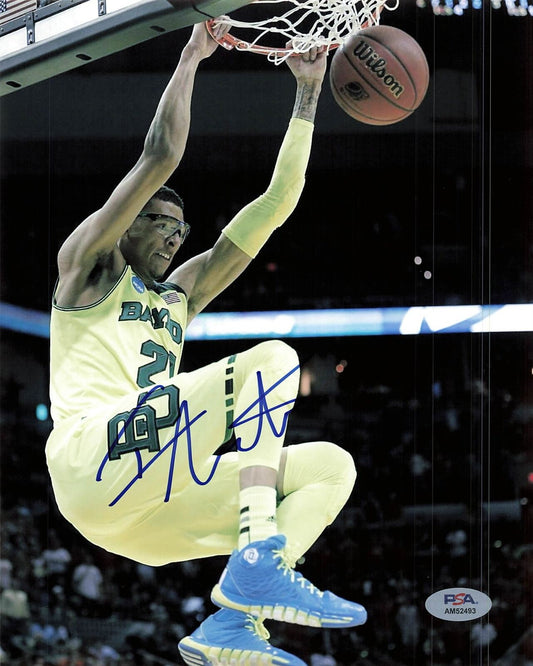 ISAIAH AUSTIN signed 8x10 photo PSA/DNA Baylor Autographed