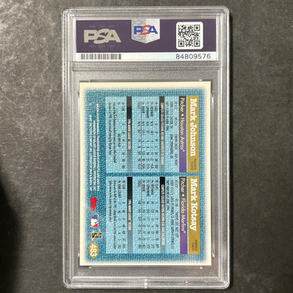1995-96 Topps #483 Mark Kotsay Signed Card PSA Slabbed Auto Marlins
