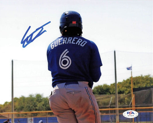 Vladimir Guerrero Jr signed photo 8x10 PSA/DNA Blue Jays Autographed Vlad