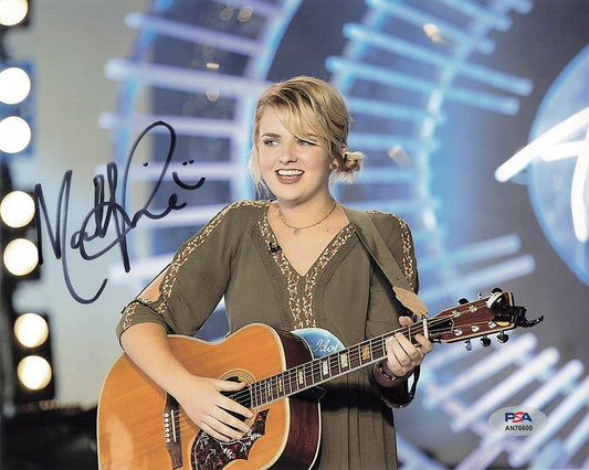 MADDIE POPPE Signed 8x10 Photo PSA/DNA Autographed Singer