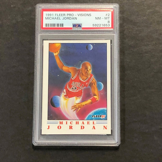 1991 Fleer Pro-visions #2 Michael Jordan PSA 8 NM-MT Bulls