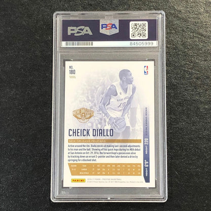 2016-17 Panini Prestige #180 Cheick Diallo Signed Card AUTO PSA Slabbed RC Pelic