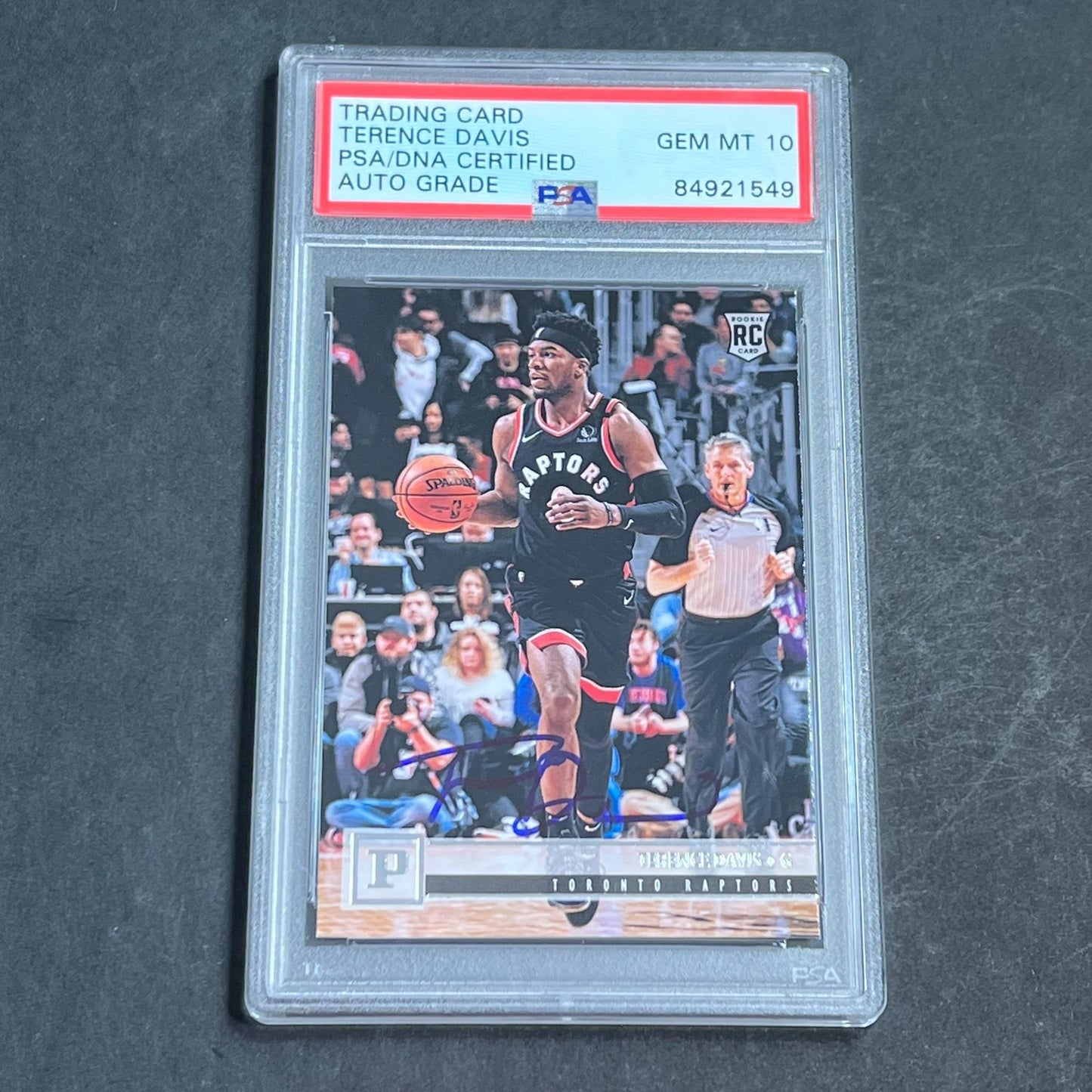 2019-20 Panini Chronicles #104 Terence Davis Signed Card AUTO 10 PSA Slabbed RC