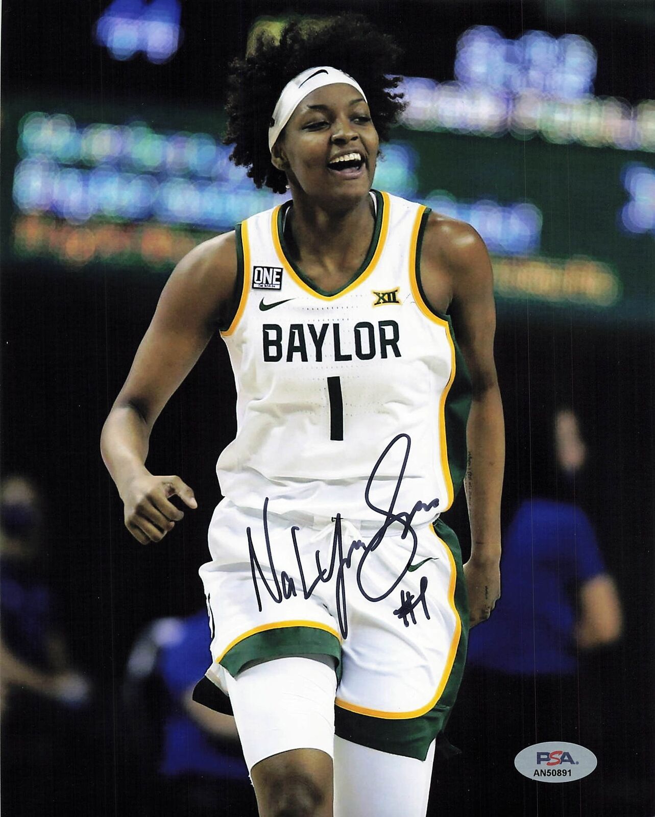 NALYSSA SMITH signed 8x10 photo PSA/DNA Baylor Autographed