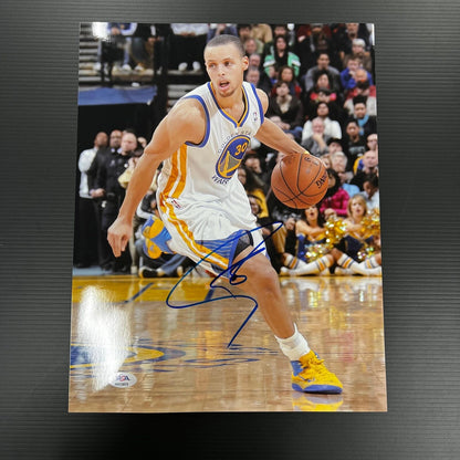 Stephen Curry signed 11x14 photo PSA/DNA Golden State Warriors Autographed