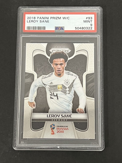 2018 Panini Prizm World Cup #93 Leroy Sane PSA 9